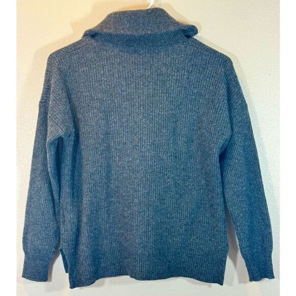 Madewell Glenbrook Merino Wool Quarter Zip Pullover Sweater With Pockets Small - Picture 5 of 11